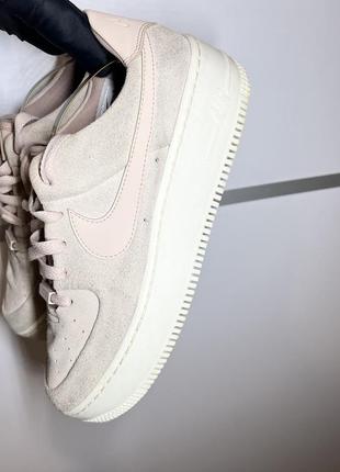 Nike air force 1 pink suede platform women sneakers ( замшевi) size 41 26,5 см1 фото