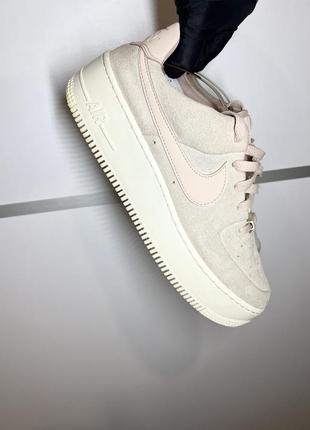 Nike air force 1 pink suede platform women sneakers ( замшевi) size 41 26,5 см3 фото