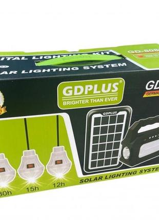 Портативна сонячна станція gdplus gd-8080 універсальна