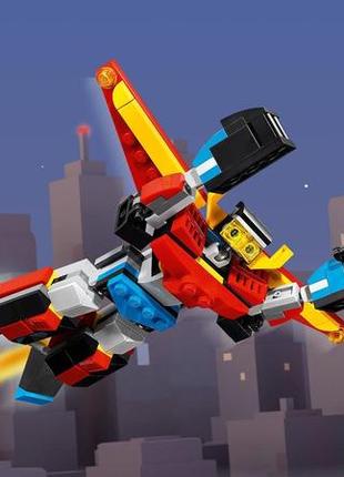 Lego лего creator 3-in-1 суперробот 31124 (169 деталей) brickslife6 фото