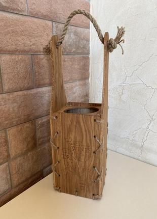 Подарочная коробка из натурального дерева для вина2 фото