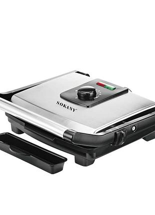 Гриль притискний sokany sk-202 electric grill maker 2000w