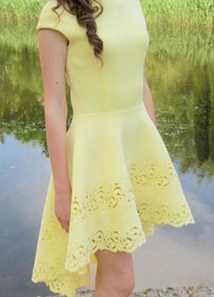 Выпускное шикарное платье с неопрена