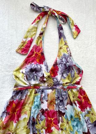 Яркое оригинальное платье, roberto cavalli, р. s люкс, оригинал, цветочный принт2 фото