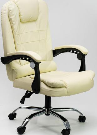 Кресло офисное с массажем diego бежевый