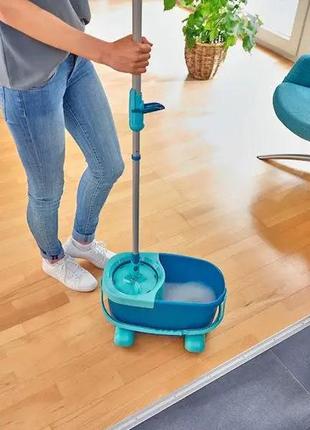 Набір для прибирання leifheit clean twist disc mop ergo відро зі шваброю5 фото