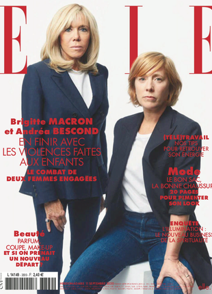 Журнал elle france (11 september 2020), журналы эль мода-стиль, бриджит макрон1 фото