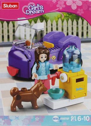 Конструктор "girlʼs dream", 91 деталь дитячий конструктор конструктори для дитини