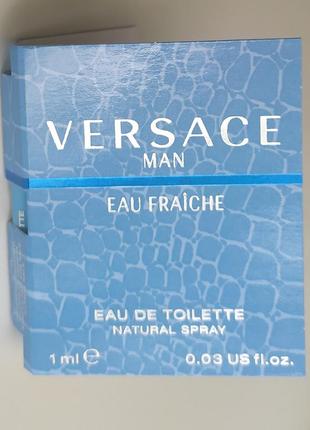 Versace man eau fraiche туалетна вода пробник оригінал 1 мл1 фото