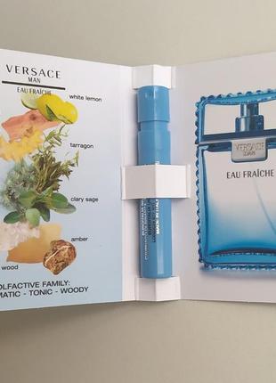 Versace man eau fraiche туалетная вода пробник оригинал 1 мл