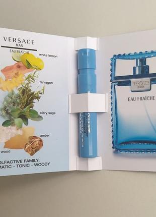 Versace man eau fraiche туалетна вода пробник оригінал 1 мл2 фото