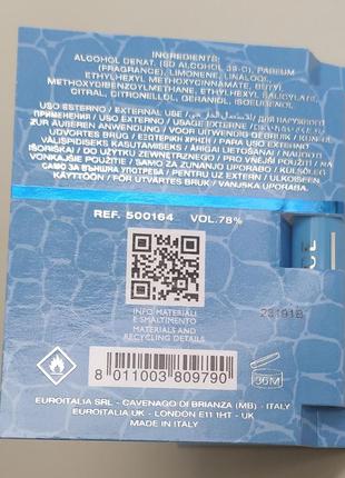 Versace man eau fraiche туалетная вода пробник оригинал 1 мл