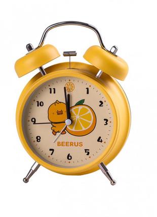 Годинник механічний з будильником дитячий настільний годинник будильник2 фото