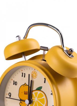 Годинник механічний з будильником дитячий настільний годинник будильник4 фото