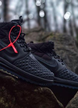 Высокие кроссовки lunar force 1 duckboot 17 black9 фото