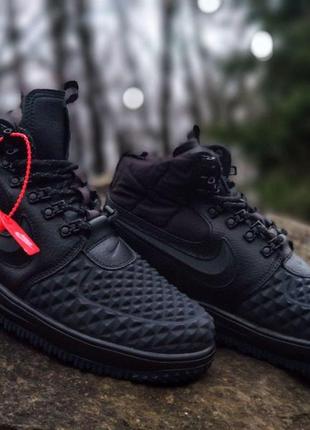 Высокие кроссовки lunar force 1 duckboot 17 black4 фото