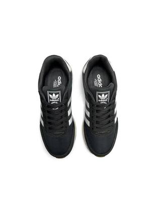 Женские кроссовки adidas темно-серый с белым5 фото