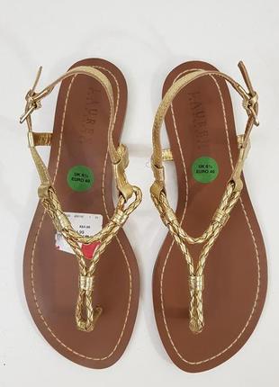 Кожаные босоножки Lauren Ralph Lauren