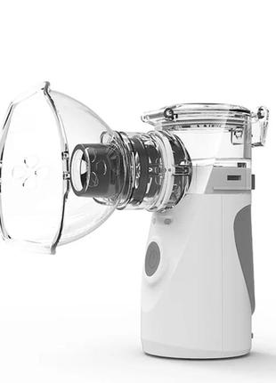 Ингалятор небулайзер  ультразвуковой для детей и взрослых mesh nebulizer ym-252 100 khz портативный белый4 фото