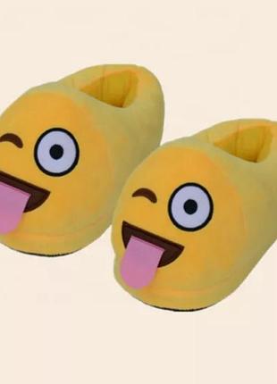 Тапочки язык кигуруми kigurumi тапочки для дома смайлы язык