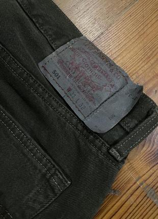 Levis 501 tm made in usa vintage вінтажні джинси оливкові супер стан y2k western style2 фото