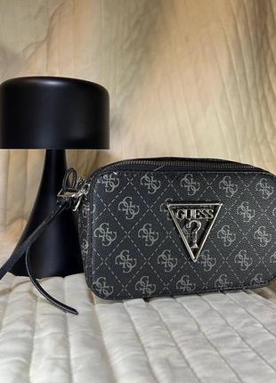 Сумка guess crossbody black сумочка-гес клатч чорний шкіряний міні сумочка на плече модна крос-боді ко7 фото