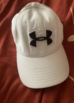 Кепка бейсболка under armour blitzing 3.0 cap white. m-l10 фото