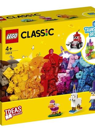 Lego лего clаssiс прозорі кубики 11013 (500 деталей) brickslife1 фото