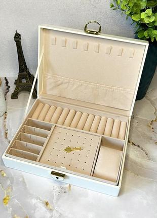 Шкатулка-органайзер для украшений ромбы