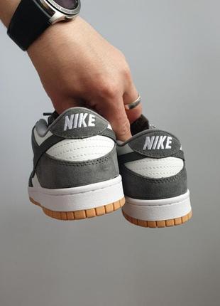 👟 кроссовки nike sb dunk low smoke grey •grey white• / наложка bs👟3 фото