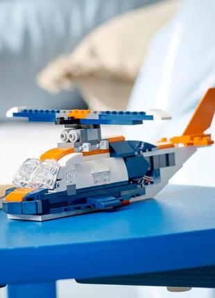 Lego лего creator 3-in-1 сверхзвуковой самолёт 31126 (215 деталей) brickslife9 фото