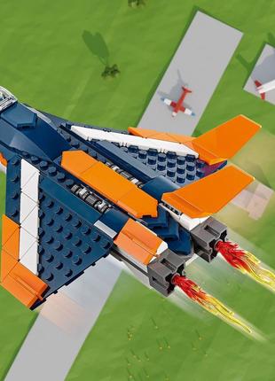 Lego лего creator 3-in-1 сверхзвуковой самолёт 31126 (215 деталей) brickslife5 фото