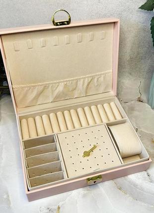 Шкатулка-органайзер для украшений ромбы