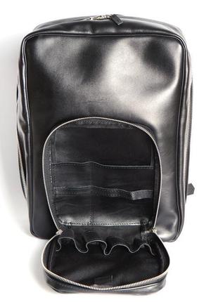 Стильный кожаный многофункциональный рюкзак3 фото