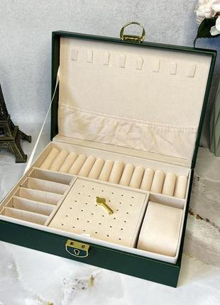 Шкатулка-органайзер для украшений ромбы