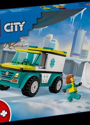 Lego [[60403]] лего city карета швидкої допомоги й сноубордист [[60403]]