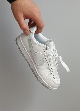 👟 кроссовки nike sb dunk low triple •white 1920.gray• / наложка bs👟5 фото