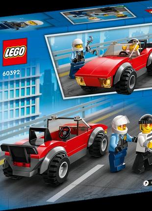 Лего сіті lego city переслідування на поліцейському мотоциклі [60392](59 деталей) brickslife2 фото