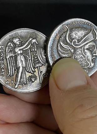 Сувенир монета тетрадрахма селевк i никатор, древняя греция (1100bc-330) динарий