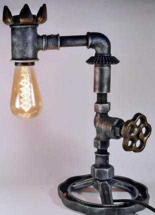 Loft настольная лампа steampunk (dark king)1 фото