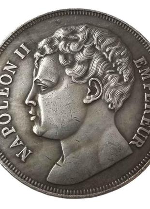 Сувенир монета 5 франков 1816 года франция наполеон ii1 фото