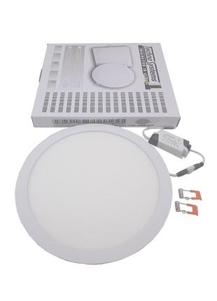 Світильник врізний led round downlight 24w-220v-1700l-4000k alum tnsy5 фото