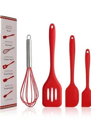 Набор кухонных принадлежностей kitchenware 5 предметов, red