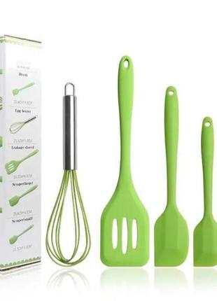 Набір кухонного приладдя kitchenware 5 предметів, green