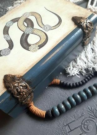 Шкатулка-фолиант, шкатулка книга, шкатулка со змеей7 фото