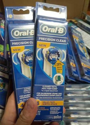 8шт насадки для електро щітки орал бі браун прецишн клін braun oral-b precision clean new