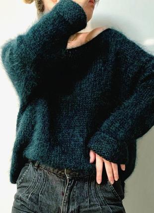 Оверсайз свитер ручной вязки1 фото