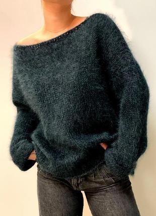 Оверсайз свитер ручной вязки2 фото