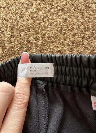 Детские кожаные штаны zara