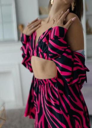 Женский пижамный костюм (бра+рубашка+штаны)2 фото